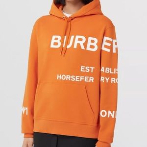 Horseferry Print Cotton Oversized Hoodie